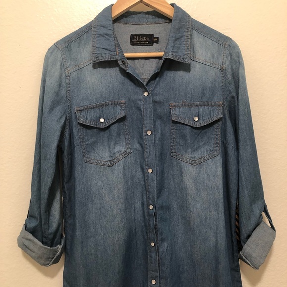 Ci Sono Lightweight Denim Dress - Picture 3 of 7